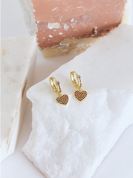Celestino Γυναικεία Σκουλαρίκια Κρεμαστά από Ορείχαλκο Xρυσά WT1018.A563.2