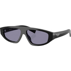 Prada PRC02S 16K50B Ανδρικά Γυαλιά Ηλίου Aviator Κοκάλινα Μαύρα με Μαύρο Φακό
