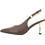 Gianna Kazakou Gundel Γόβες Slingback Δερμάτινες με Τακούνι Στιλέτο Σοκολατί AL7961.D1062A9085.DS