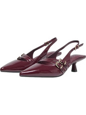 Only Γόβες Slingback Λουστρίνι με Λεπτό Χαμηλό Τακούνι Μπορντό 15356238