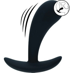Shots Levelz Small Πρωκτική Σφήνα Ασύρματη με Δόνηση 8.5cm Μαύρη
