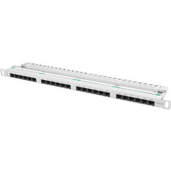 Lanberg PPU5-0024-S Ethernet Patch Panel Rack 0.5U 19" 24 Θυρών Cat.5e Unshielded UTP