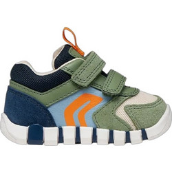 Geox Iupidoo Παιδικά Sneakers Χακί Κοραλί B3555D02214CD3F4