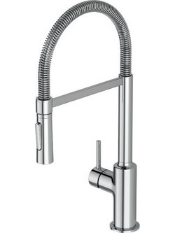 Ideal Standard Ceralook BC302AA Μπαταρία Κουζίνας Πάγκου Διπλής Παροχής Ανάμεικτη με Εύκαμπτο Ρουξούνι Inox