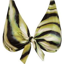 Rock Club Bikini Top Τριγωνάκι Lime Μαύρο BP-2486-335