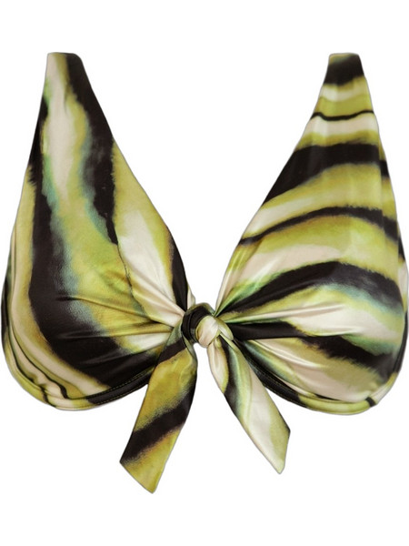 Rock Club Bikini Top Τριγωνάκι Lime Μαύρο BP-2486-335