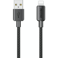 Wekome WDC-03 Braided USB-A to Lightning Cable 1m Black