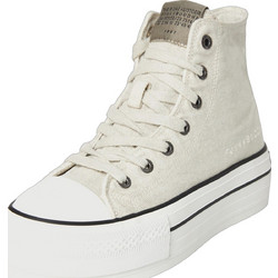 Funky Buddha Γυναικεία Sneakers Flatforms Μποτάκια Λευκά FBL013-131-08