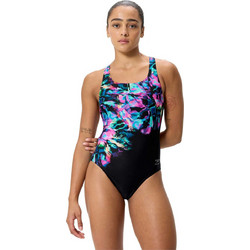 Speedo Αθλητικό Ολόσωμο Μαγιό Μαύρο Πολύχρωμο 8-005325003