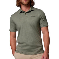 Columbia Ανδρική Αθλητική Μπλούζα Polo Πράσινη 2157433-397