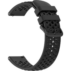Techsuit Watchband W083 Λουράκι Σιλικόνης Black (Universal 22mm)