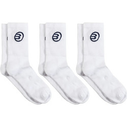 Bullpadel Ανδρικές Κάλτσες Ψηλές Λευκές 3Pack 493370-012