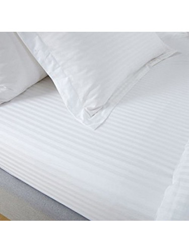 Ideato Σεντόνι King Size με Λάστιχο 180x200+40 Andromeda 16 Λευκό