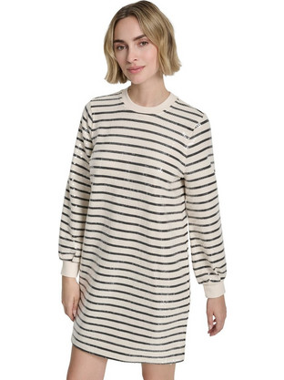 DKNY Mini Καθημερινό Φόρεμα Εκρού DJ6D9166-A9Z