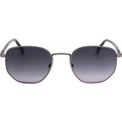 Safilo Bussola 10/S R80 Ανδρικά Γυαλιά Ηλίου Τετράγωνα Μεταλλικά Ασημί με Μαύρο Φακό