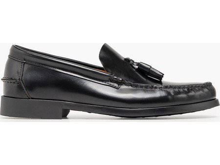 Mortoglou Ανδρικά Μοκασίνια Loafers Δερμάτινα Μαύρα 14029