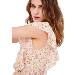 Funky Buddha Γυναικείο Καλοκαιρινό Crop Top Ροζ FBL005-123-17