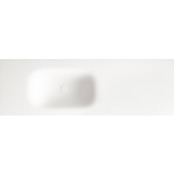 Karag SPACE 135 Ένθετος Νιπτήρας Μπάνιου Πορσελάνης 135x46x16cm Λευκός