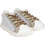 Babywalker Βαπτιστικά Sneakers για Αγόρι Ανατομικά Λευκά Καφέ BS3039