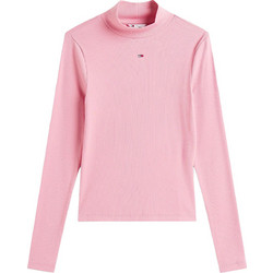 Tommy Jeans Γυναικείο Χειμερινό Top Ριπ Ροζ DW0DW19830-THC