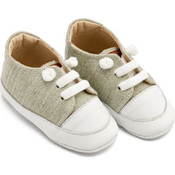 Babywalker Βαπτιστικά Sneakers Αγκαλιάς για Αγόρι Δερμάτινα Πράσινο Mint MI1131