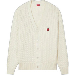 Kenzo Ανδρική Ζακέτα Πλεκτή με Κουμπιά Μπεζ FG55CA7703LK