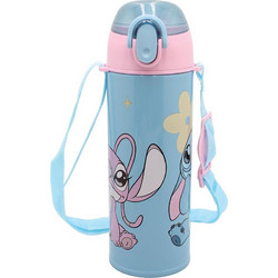 Gim Stitch Παιδικό Παγούρι Θερμός Ανοξείδωτο BPA Free Γαλάζιο 450ml