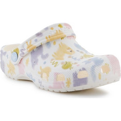 Crocs Παιδικά Παπούτσια Θαλάσσης για Κορίτσι Ανατομικά Λευκά Κίτρινα Ροζ 210995-0WV
