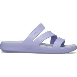 Crocs Getaway Strappy Γυναικείες Παντόφλες Καλοκαιρινές Ανατομικές Αντιολισθητικές Λιλά 209587-5BN