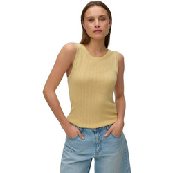 Vero Moda Γυναικεία Πλεκτή Μπλούζα Αμάνικη Κίτρινη 10342597