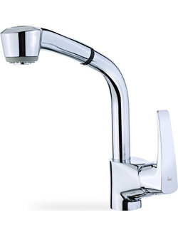 Teka MT EXT B.505.XP Μπαταρία Κουζίνας Πάγκου Διπλής Παροχής Ανάμεικτη με Ντουζ Inox