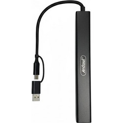 Andowl Q-HU780 USB Hub 3.0 USB-C με 8 Θύρες USB-A
