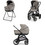 Inglesina Aptica XT Duo 2026 Καρότσι Μωρού 2 σε 1 Tundra Beige Black