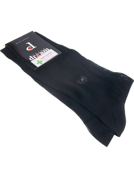 Dream Socks Βαμβακερές Ανδρικές Κάλτσες Ψηλές Μαύρες 2320