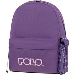 Polo Original Scarf Σχολική Τσάντα Πλάτης Γυμνασίου - Λυκείου Μωβ 901135-4945