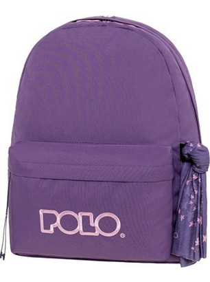 Polo Original Scarf Σχολική Τσάντα Πλάτης Γυμνασίου - Λυκείου Μωβ 901135-4945