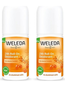 Weleda Sea Buckthorn Φυσικό Αποσμητικό Roll On 24h Χωρίς Αλουμίνιο 2x50ml