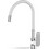 Acquanet Flexi 10-44-8001G Μπαταρία Κουζίνας Πάγκου Διπλής Παροχής Ανάμεικτη με Εύκαμπτο Ρουξούνι Γκρι