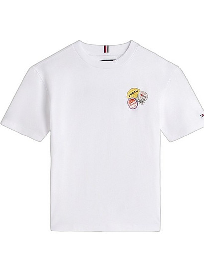 Tommy Hilfiger Παιδικό T-Shirt Κοντομάνικο Λευκό KB0KB10276-YBR