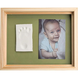 Baby Art Αναμνηστική Κορνίζα με Αποτύπωμα για Αγόρι Pure Πράσινη
