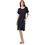 Bodymove Mini Καλοκαιρινό Καθημερινό Φόρεμα Navy Μπλε 1485