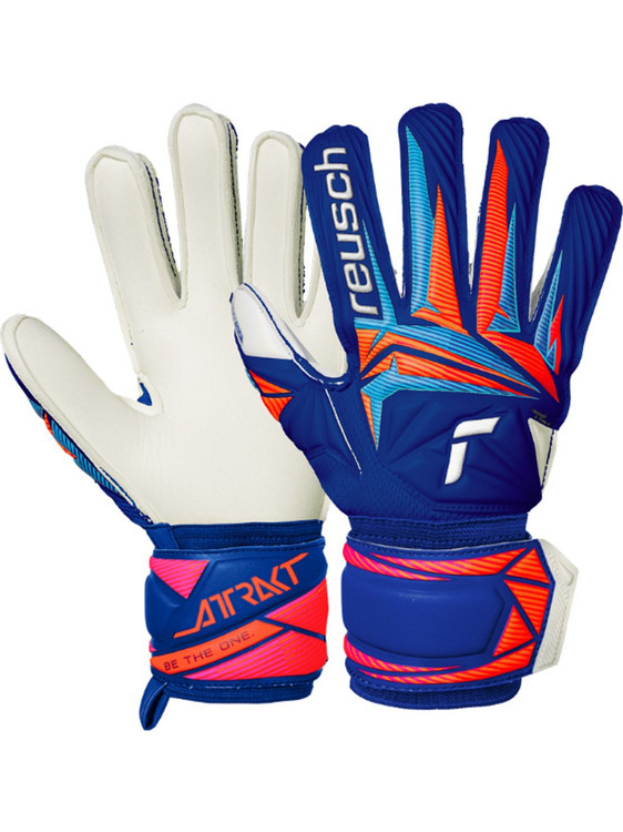 Reusch Attrakt Advance Παιδικά Γάντια Τερματοφύλακα Μπλε Κόκκινα 5672215-4126
