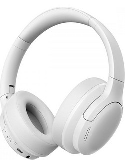 Baseus Bass BH1 Lite Ασύρματα Bluetooth Ακουστικά Over Ear Λευκά