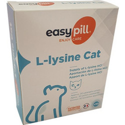 EasyPill L-Lysine Συμπλήρωμα Διατροφής Γάτας για Ενίσχυση Ανοσοποιητικού 30 Δισκία