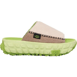 UGG Venture Daze Γυναικείες Παντόφλες Καλοκαιρινές Flatforms Αντιολισθητικές Μπεζ Πράσινες 1152680-CCT