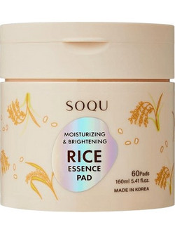 Soqu Moisturizing & Brightening Rice Ενυδατικά Μαντηλάκια Τόνωσης Προσώπου