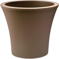 Plastona City 40 Γλάστρα Στρογγυλή Πλαστική Σοκολατί 40x38cm 10.11.0160