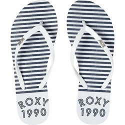 Roxy Viva Stamp II Γυναικείες Σαγιονάρες Λευκές ARJL100683-WHT