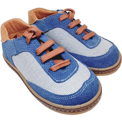 First Steps Βαπτιστικά Sneakers για Αγόρι Υφασμάτινα Ανατομικά Μπλε Π-ΦΣ2021
