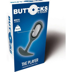 ToyJoy Buttocks The Player Πρωκτική Σφήνα 11cm Γκρι